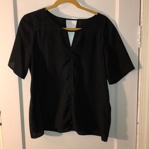 Black chambray work shirt